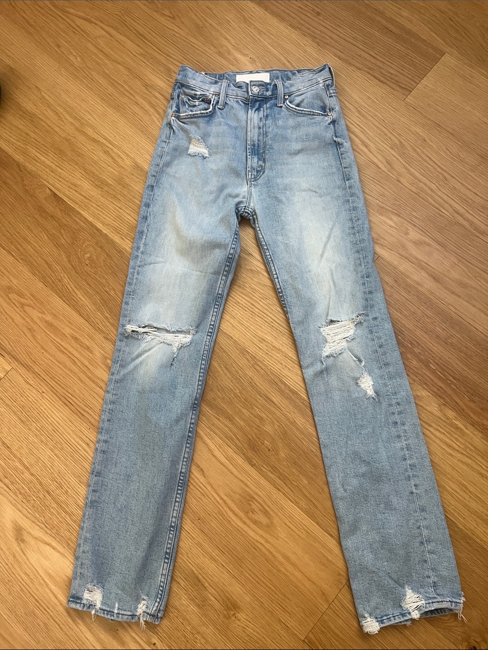 MOTHER Superior High Waisted Rider Skimp Straight Jeans-Confession size 25